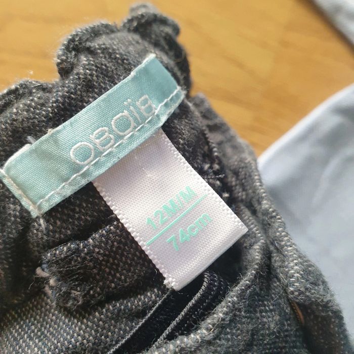 💚 Ensemble polo ML pantalon 12 mois Obaïbi/Bout'chou #emyfleury_12moisgarçon - photo numéro 5