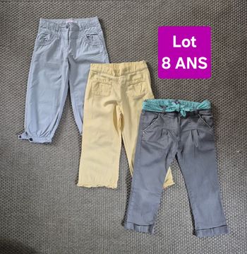 Lot de 3 pantacourts filles - 8 ans