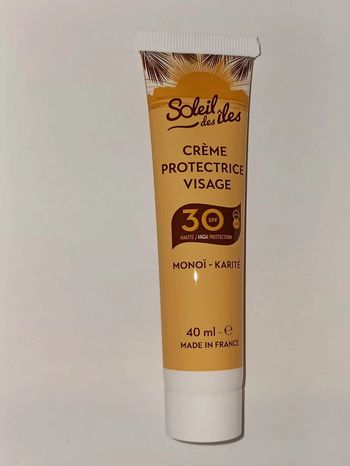 Crème protectrice visage SPF30 - Soleil des iles