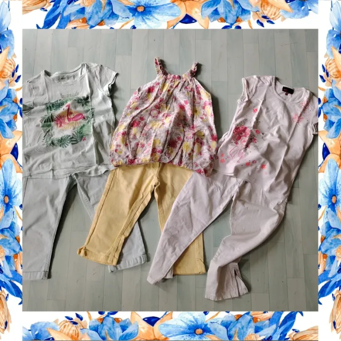 Lot de 3 ensemble t-shirt + pantacourt 10 ans