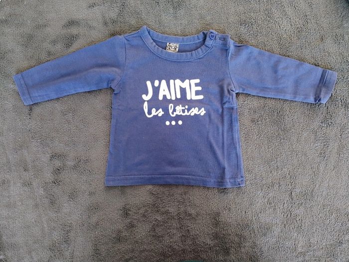 Tee-shirt manches longues 3 mois Tape à l'œil