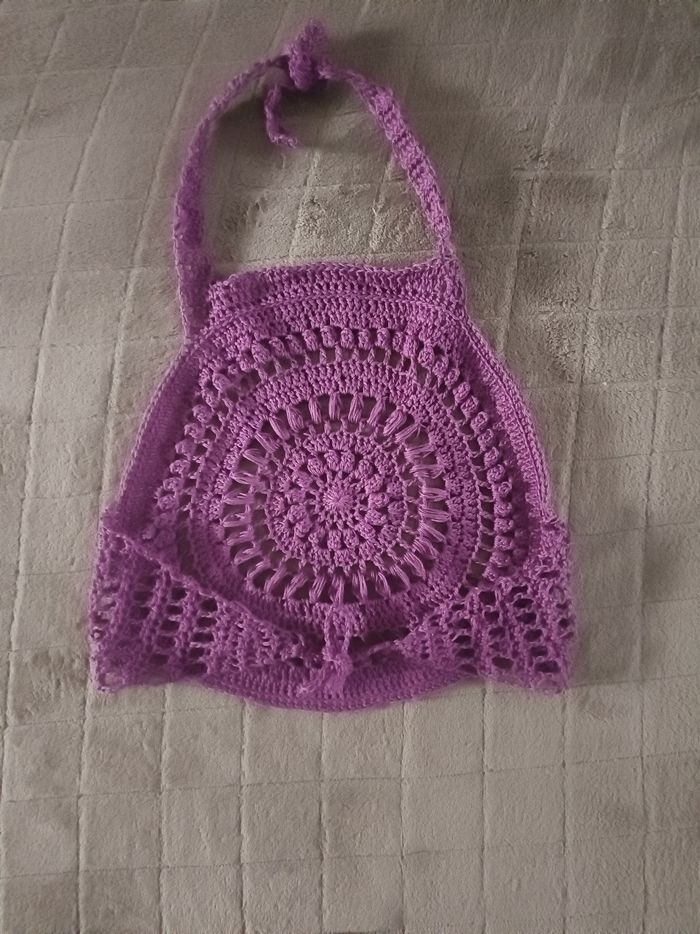 💎 Magnifique top dos nue- piece unique fait au crochets taille xs-s💎 - photo numéro 2