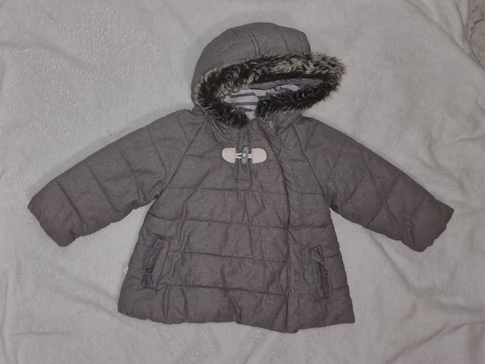 Doudoune / Manteau fourré bébé fille 12 mois Obaïbi