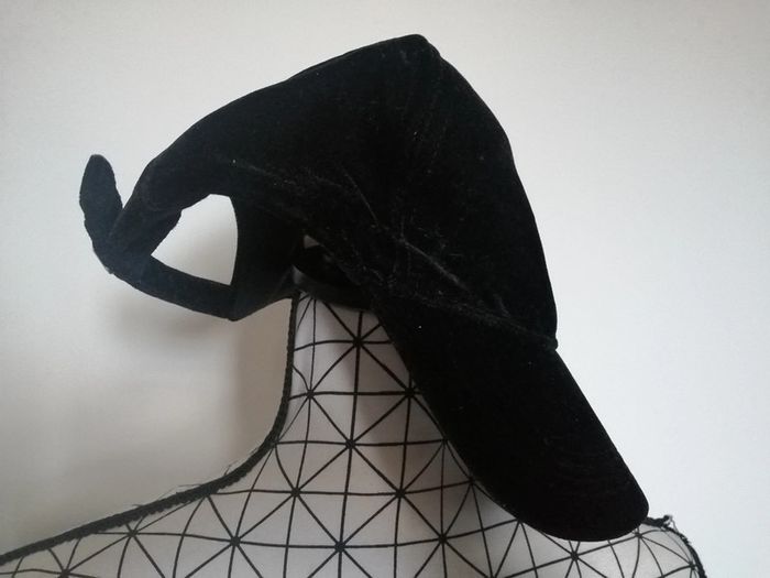 Casquette effet daim. Noir - photo numéro 6