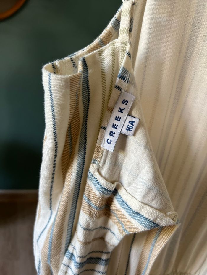 Combinaison 🩵💛🤍 rayée Creeks 16 ans - photo numéro 8