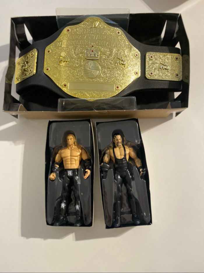 Ceinture de catch collector Championnat WWE Edge et Undertaker - photo numéro 3