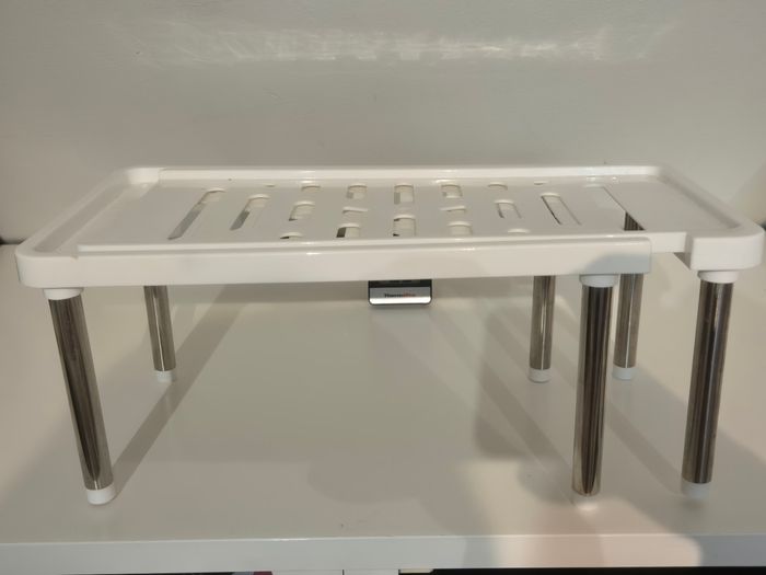 Lot de 2 étagères à cloisons superposables extensible, étagère de rangement multifonctionnelle.