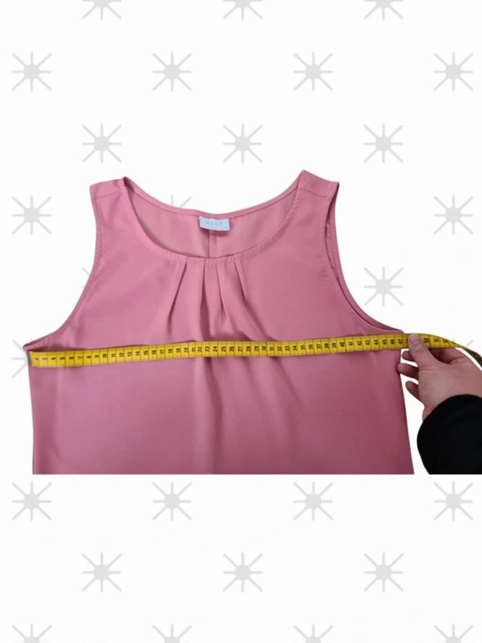 Top sans manches rose taille 38 marque villa - photo numéro 8