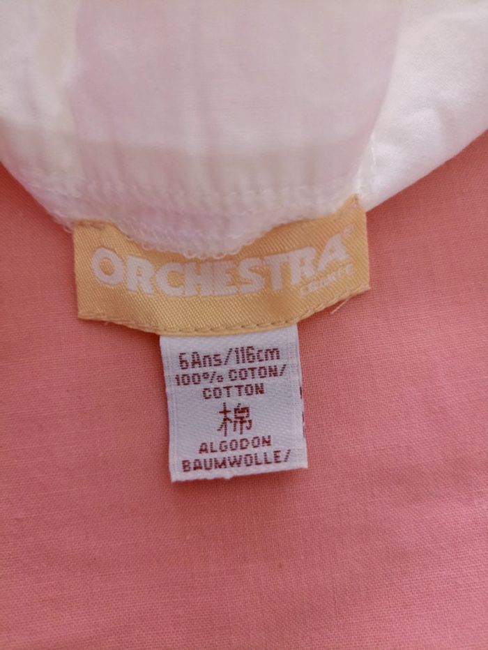 Débardeur blanc orchestra 6ans - photo numéro 3