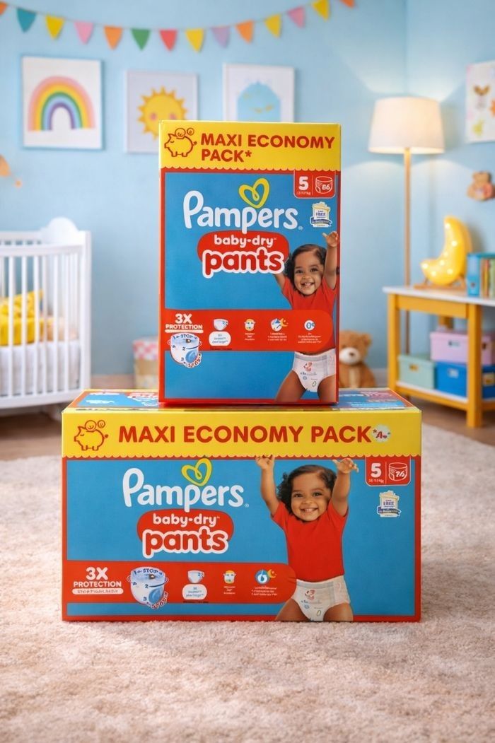 Couches pampers baby dry pants 5