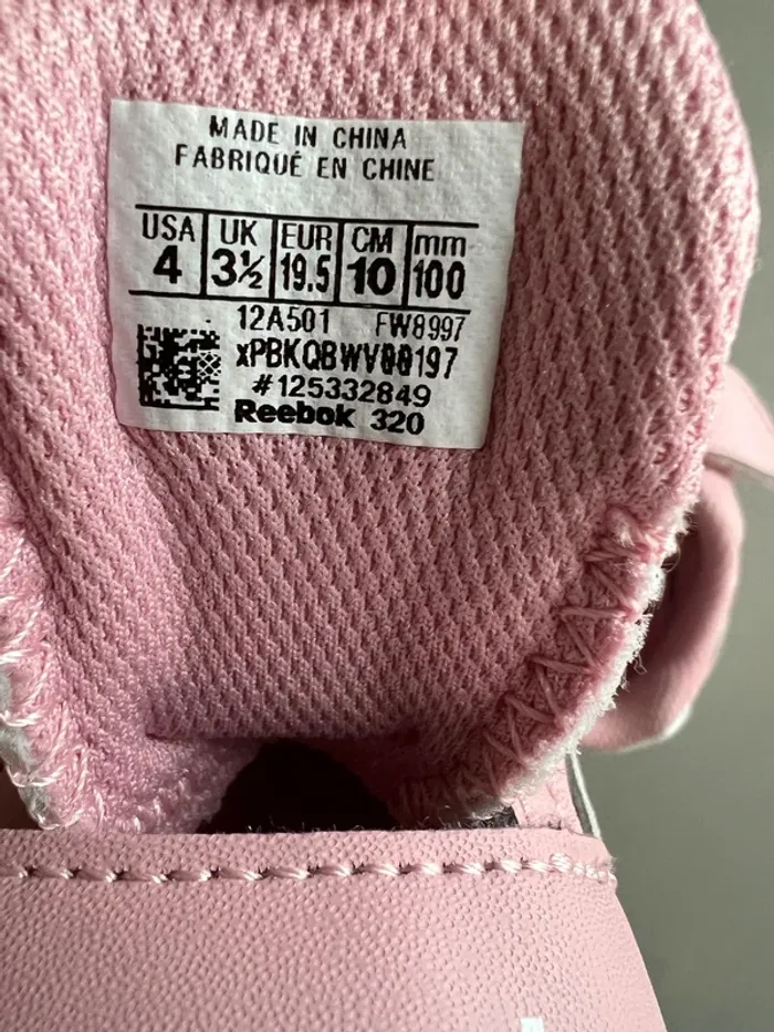 Chaussons reebok rose 19,5 - photo numéro 4