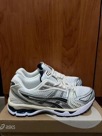 Asics Gel-Kayano 14 Blanc Argent Noir 45