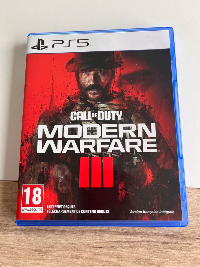 Jeu ps5 call of duty modern warfare