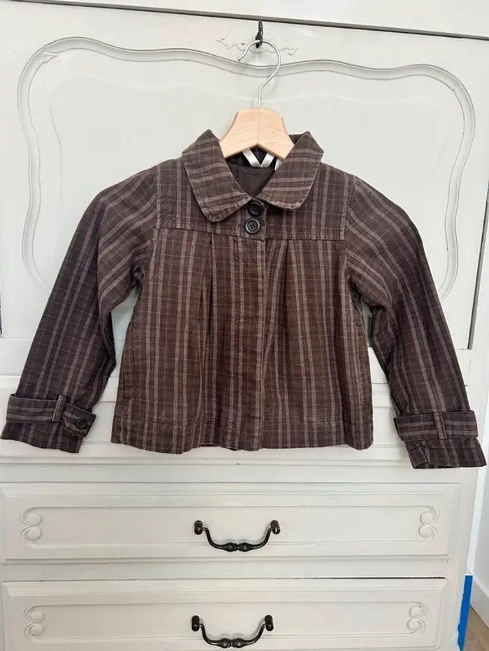 Très belle petite veste marron Okaidi taille 6 ans