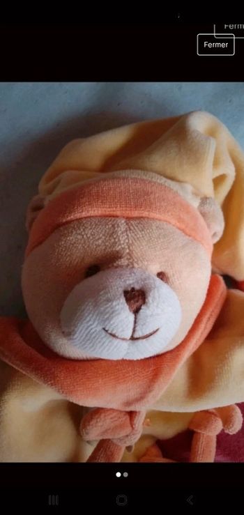Peluche doudou marionnette