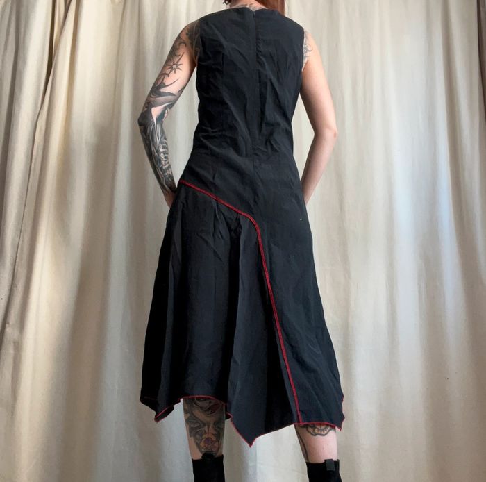 Robe longue asymétrique Avant Garde Goth vintage y2k - Taille M - photo numéro 3