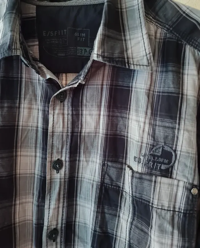 chemise carreaux homme taille M - photo numéro 14