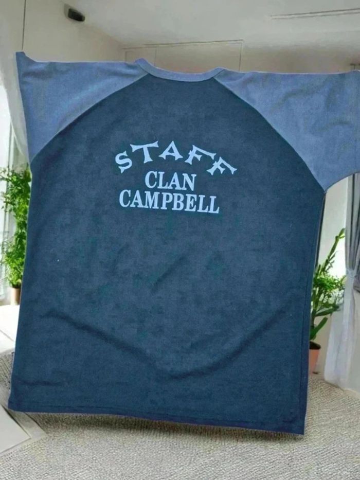 T shirt staff clan Campbell bleu gris 🌹XL 🌹 - photo numéro 2