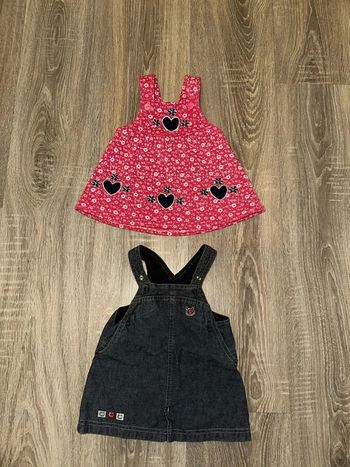 2 robes fille 3 mois