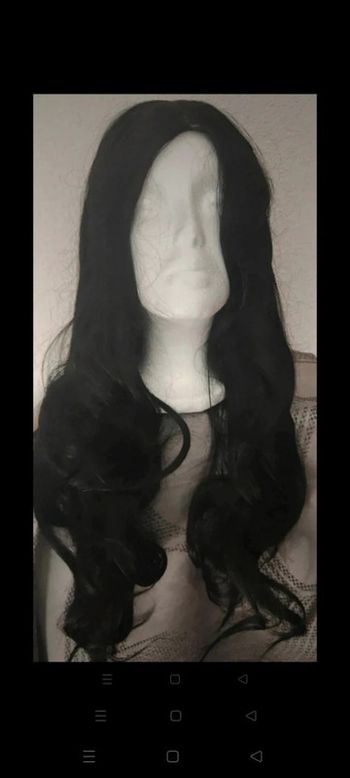 💯 promo 💯 Perruque Naturelle Noir Ébène Luxe Tendance
