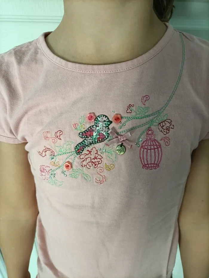 Tee-shirt fille été - photo numéro 2