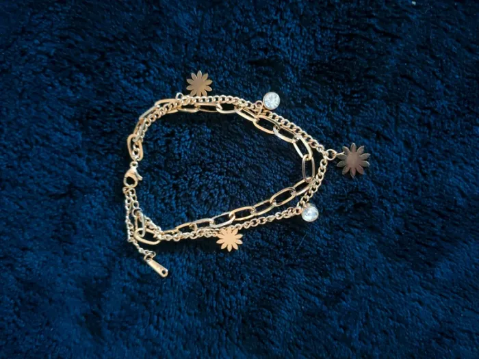 Bracelet double  acier inoxydable - photo numéro 2