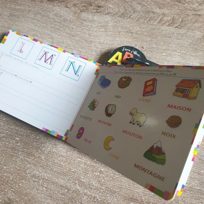 ⭐ Carnet avec alphabet écrire effaçable #emyfleury_livres - photo numéro 3