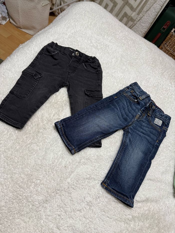 Lot de 2 jeans bébé garçon 9/12 mois