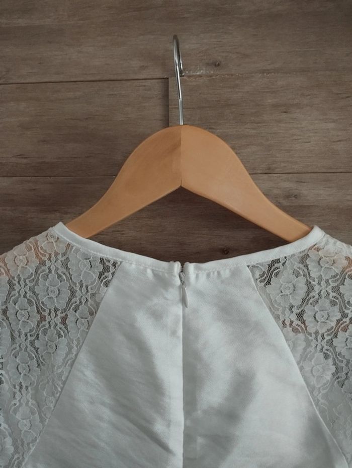 Blouse Sienna Si écru dentelle TXL - photo numéro 4