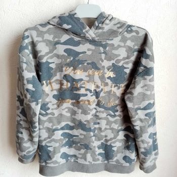 Sweat-shirt motif militaire fille 💚