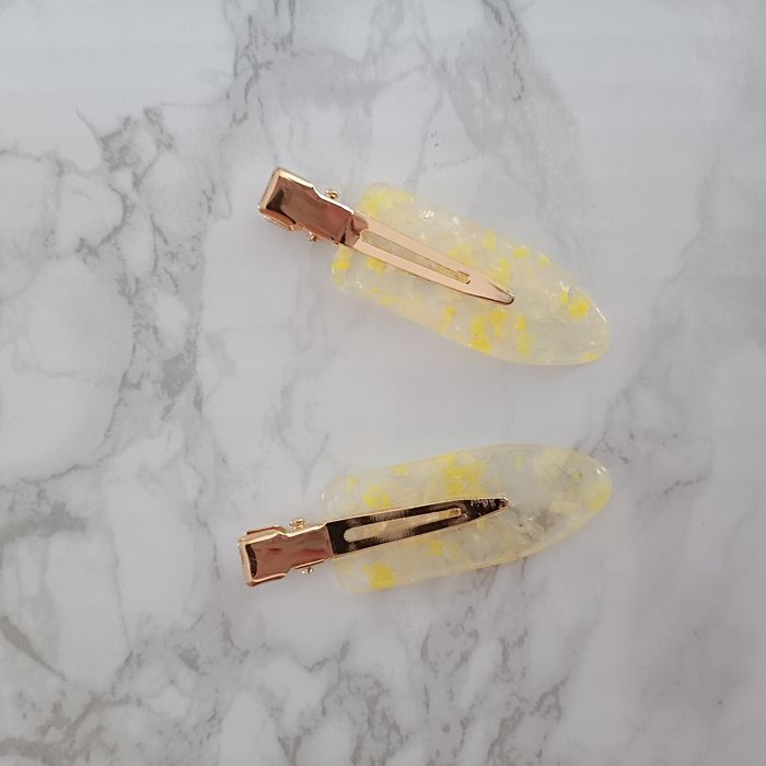 Barrettes mimosa - photo numéro 3