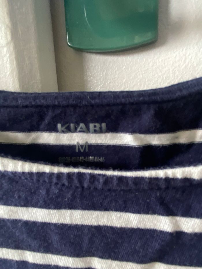 Pull fin marin en coton kiabi taille S/M TBE - photo numéro 3