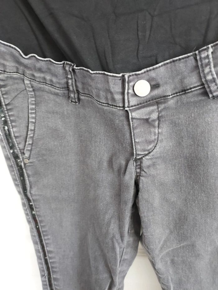 Jeans maternité gris noir - photo numéro 2