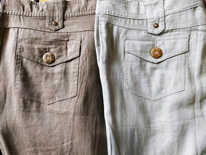 Pantalon léger vert-gris irisé 50 - photo numéro 13