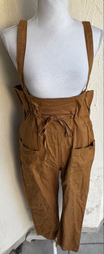 Salopette pantalon camel