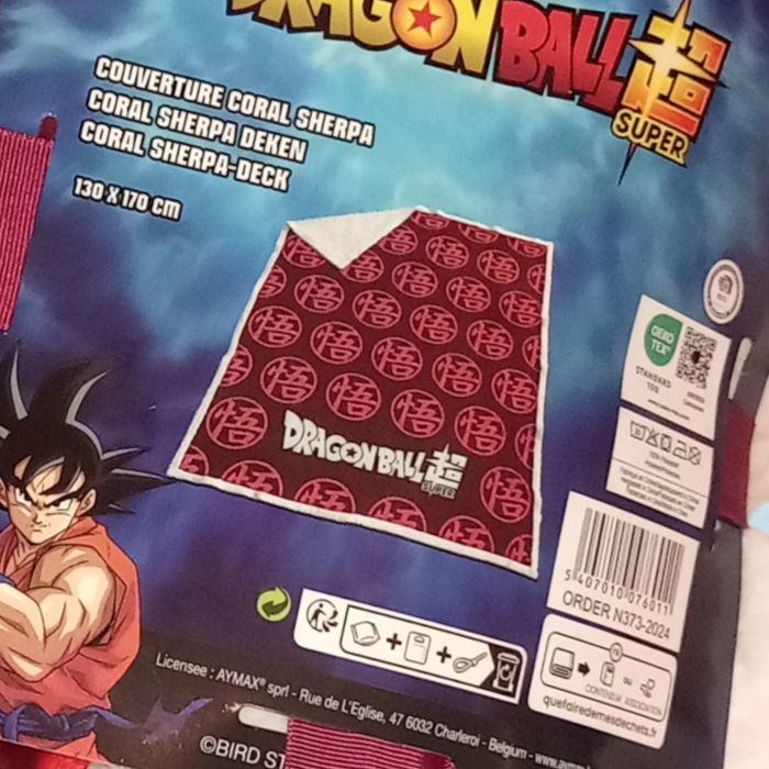 Grande couverture en sherpa DBZ dragon ball z - photo numéro 3