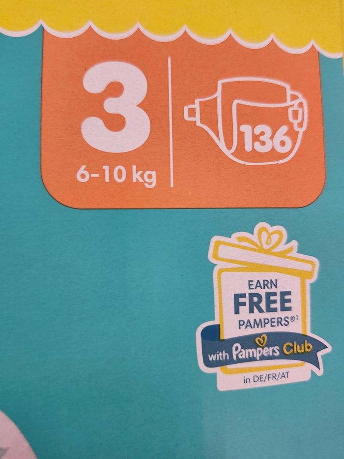 Couches pampers baby dry taille 3- neuf - photo numéro 2