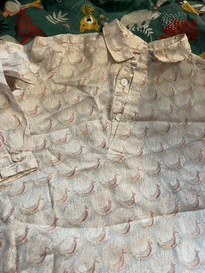 Chemise mi canesu liberty 36 mois - photo numéro 2
