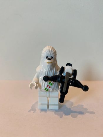 Figurine type lego Chewbaka blanc. Star Wars