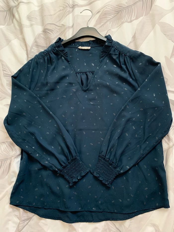 Blouse bleue marine