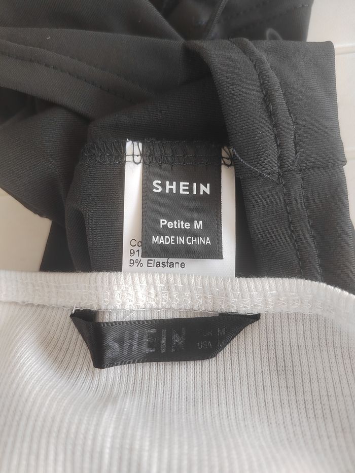 Lot 2 Crop Tops à Fines Bretelles – Noir & Blanc – Taille M/38 – SHEIN - photo numéro 10