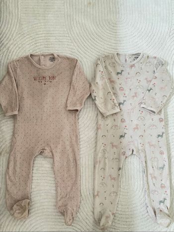 lot 2 pyjamas 24 mois fille kiabi