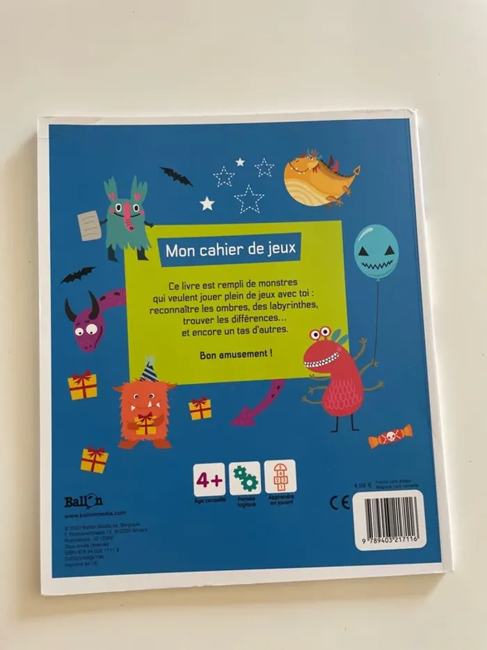 Cahier de jeux - photo numéro 2