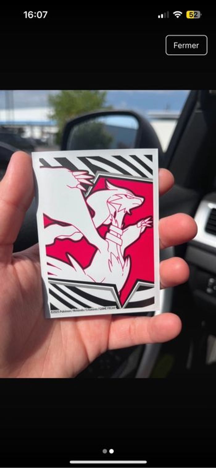 Carte Pokémon ev10.5 zorua AR 142/086 flamme blanche flamme blanche et noire - photo numéro 2
