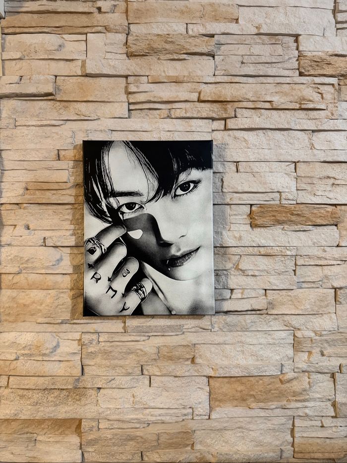 Tableau Jung Kook BTS en toile 30x40cm – portrait K-pop intense - photo numéro 2