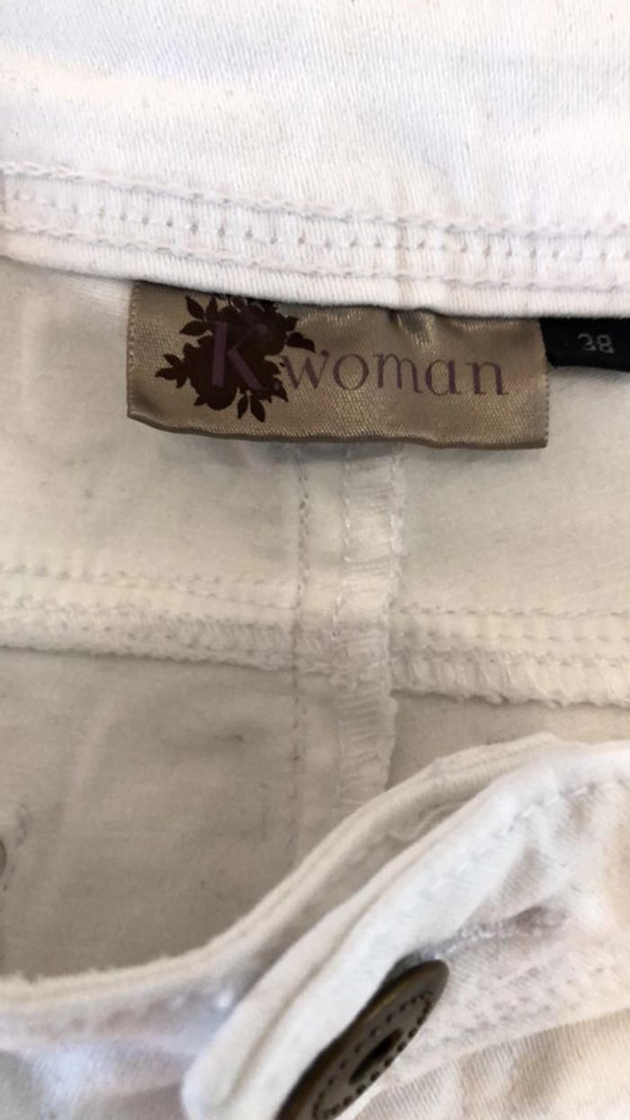 Bermuda Woman taille 38 Blanc - photo numéro 4