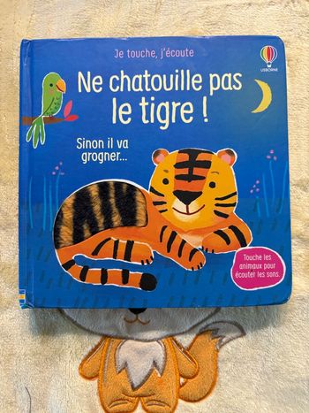 Livre sonore et à toucher usborne sam taplin ne chatouille pas le tigre