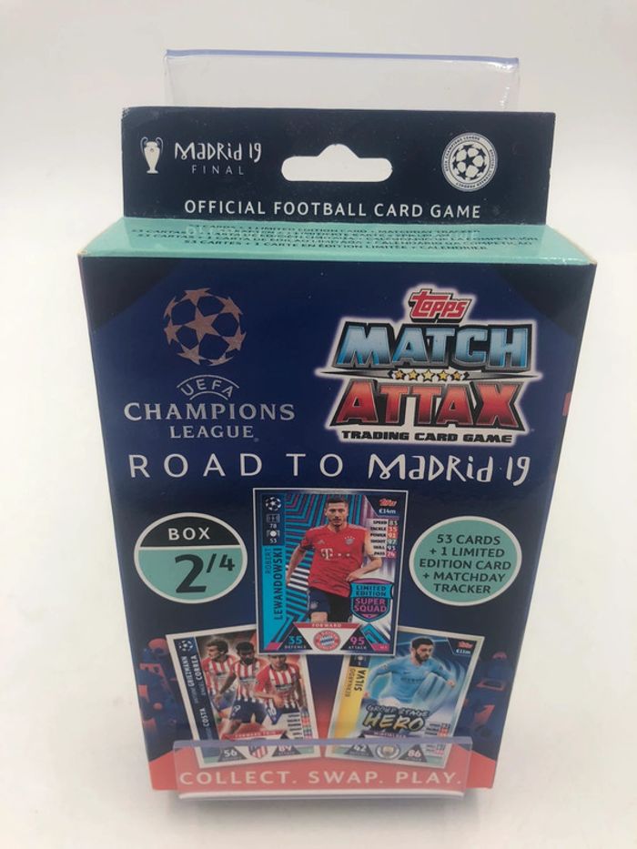 Coffret de cartes Topps Match Attax Road to Madrid 2019 UEFA Champions League 2/4 neuf