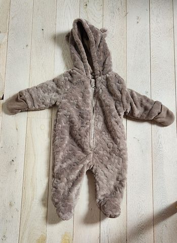 Combinaison chaude marron ours 🐻 taille 68 (6 mois)