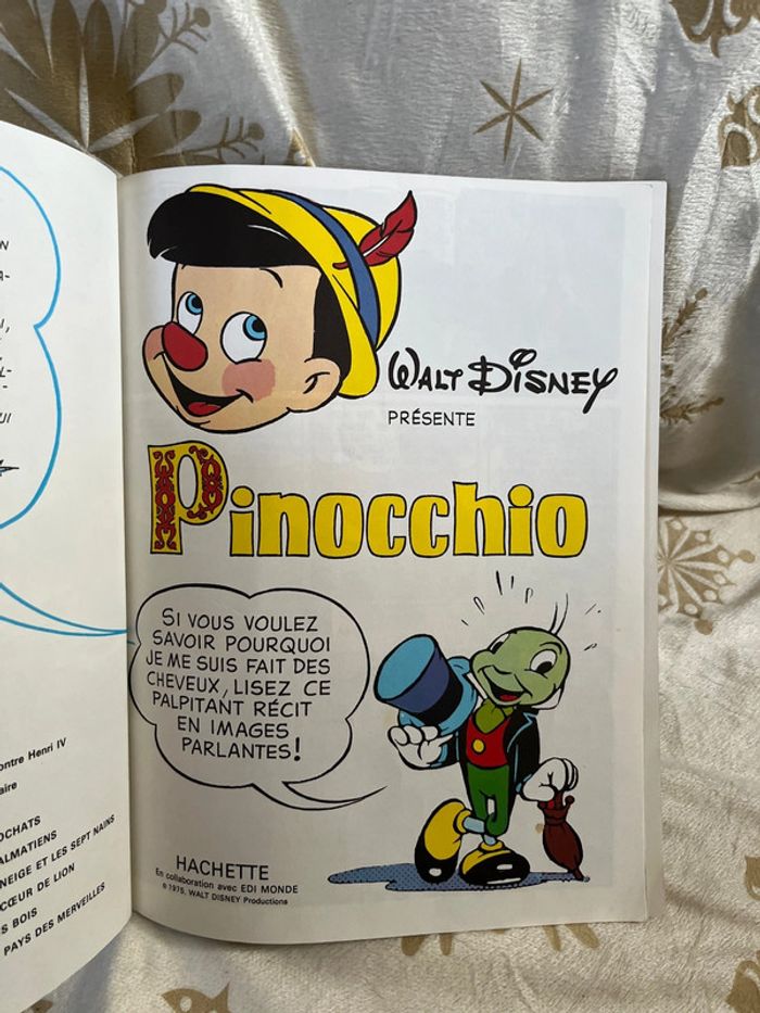 BD vintage Pinocchio Walt Disney 1975 - photo numéro 7